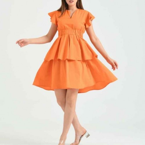 159804 TOPTAN ORANGE ABİYE toptan bayan giyim