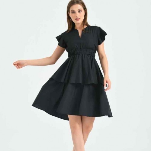 159805 TOPTAN SİYAH ABİYE toptan bayan giyim