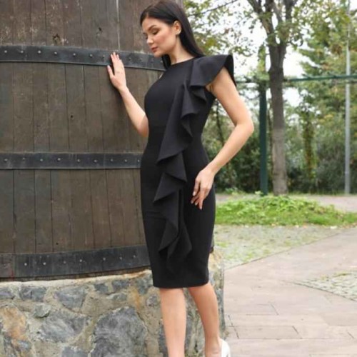 159810 TOPTAN SİYAH ABİYE toptan bayan giyim