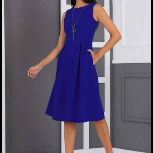 159819 TOPTAN SAKS ELBİSE toptan bayan giyim