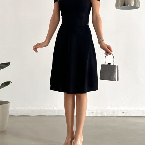 159896 TOPTAN SİYAH ABİYE toptan bayan giyim