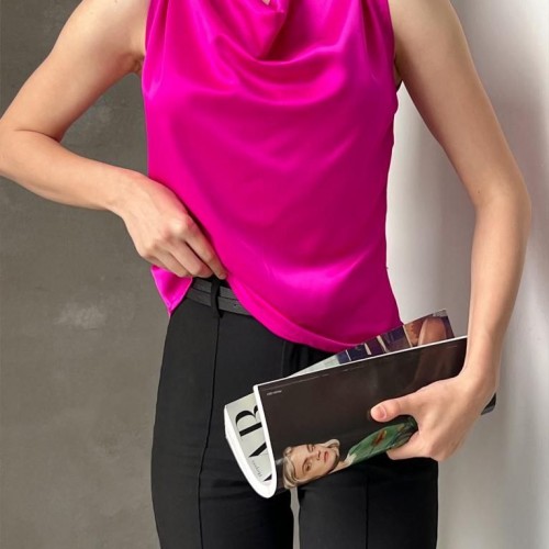 160067 TOPTAN FUŞYA BLUZ 160067 TOPTAN FUŞYA BLUZ toptan bayan giyim