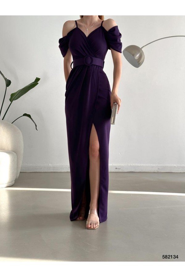 160098 фиолетовый Вечернее платье