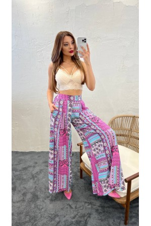 170007 patterned TROUSERS