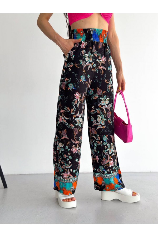 170572 patterned TROUSERS