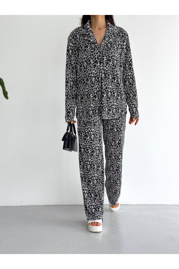 170575 patterned TROUSERS