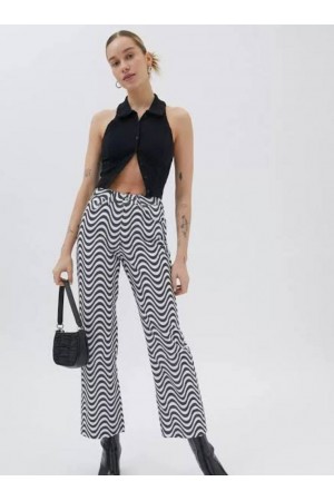 170796 patterned TROUSERS