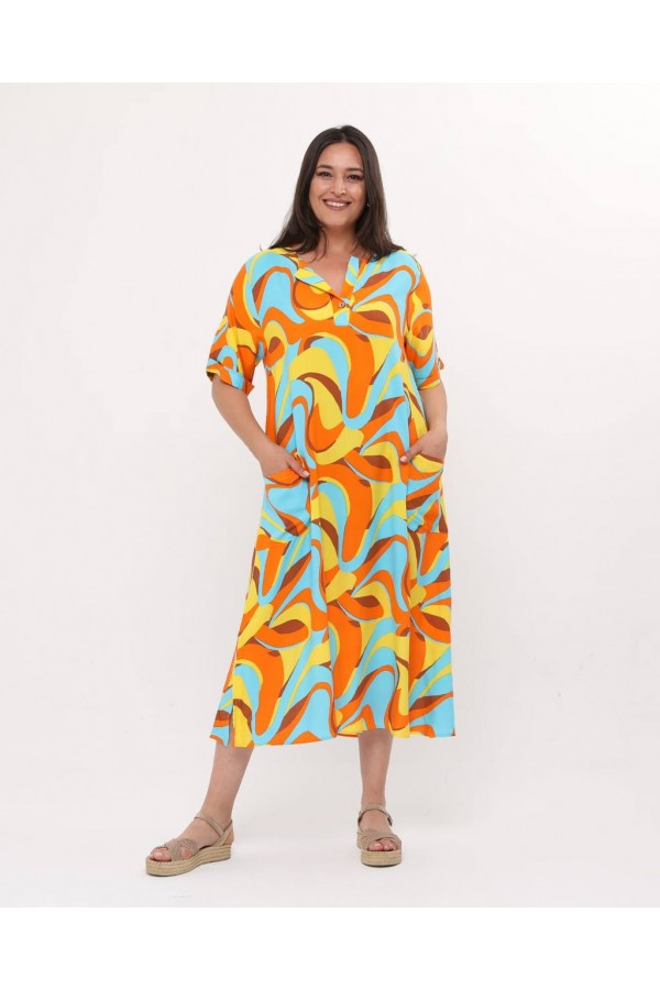 170961 patterned DRESS