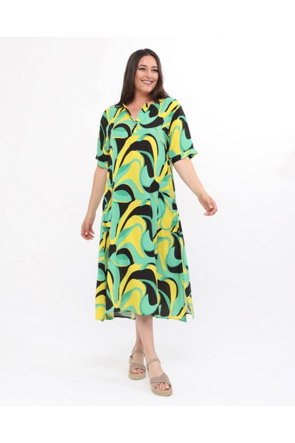 170962 patterned DRESS