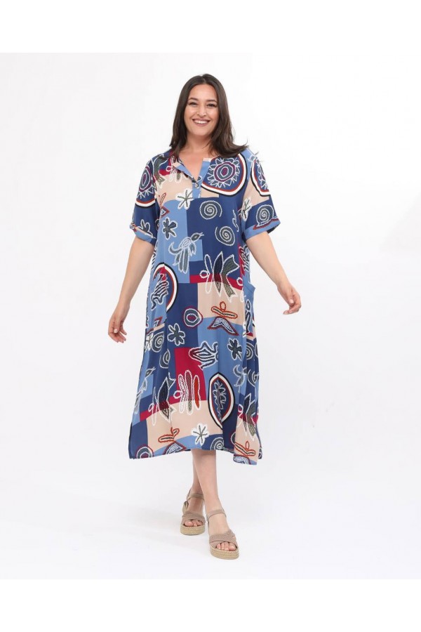 170963 patterned DRESS