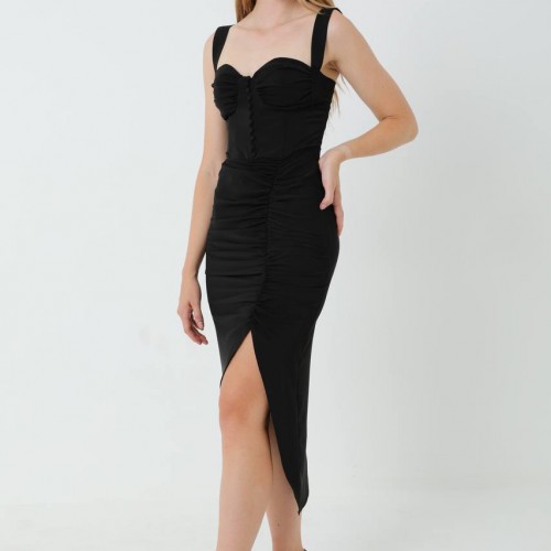 171374 TOPTAN SİYAH ABİYE toptan bayan giyim