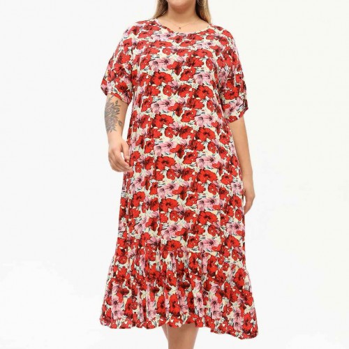 171402 TOPTAN DESENLİ ELBİSE 171402 TOPTAN DESENLİ ELBİSE toptan bayan giyim