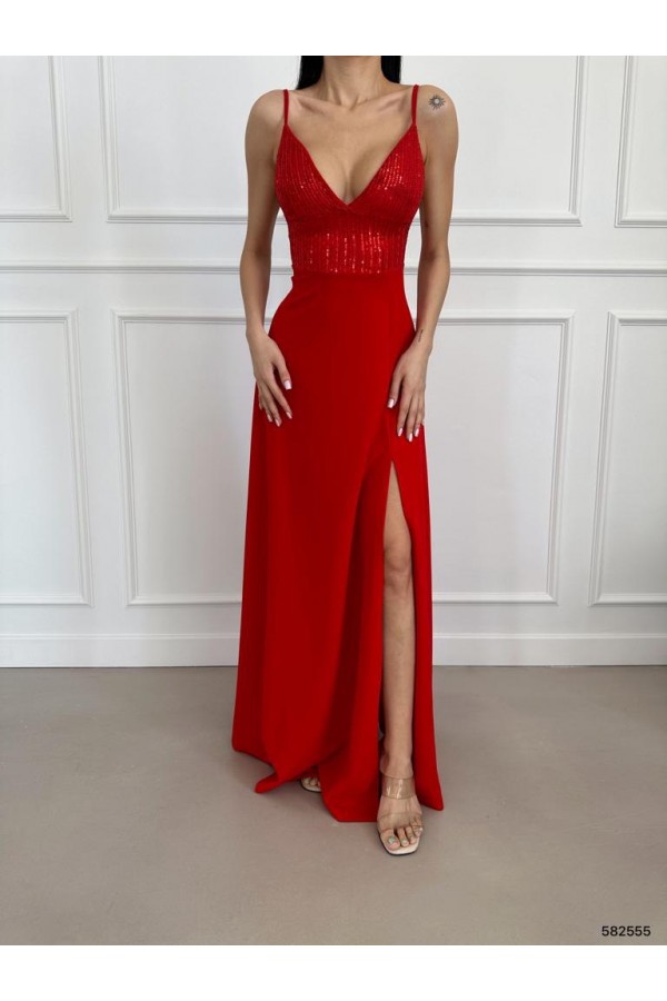 172161 red Evening dress
