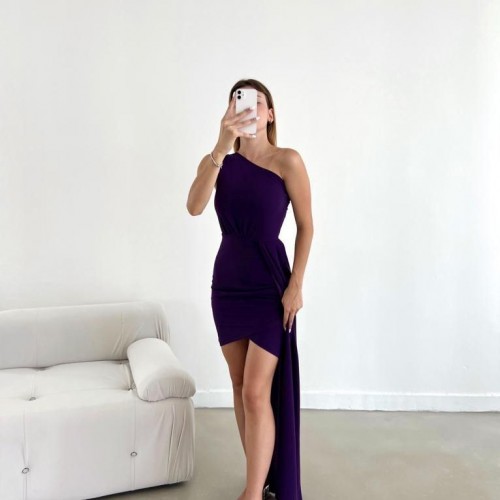 172315 TOPTAN MOR ELBİSE toptan bayan giyim