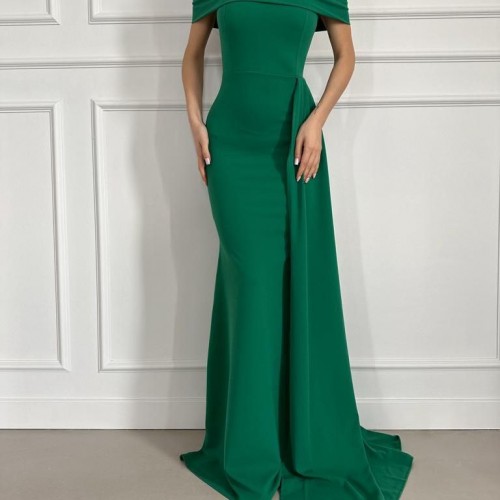 172626 TOPTAN YEŞİL ABİYE toptan bayan giyim