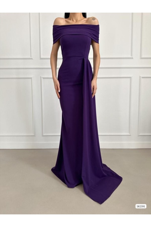 172628 фиолетовый Вечернее платье