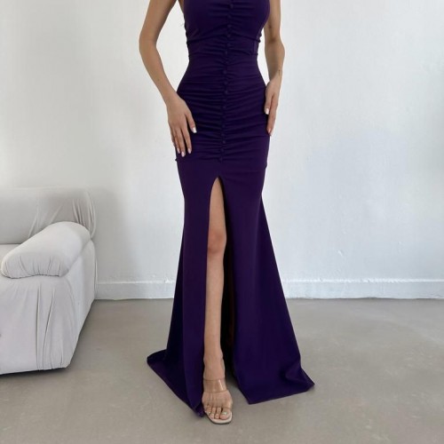 172847 TOPTAN MOR ELBİSE toptan bayan giyim