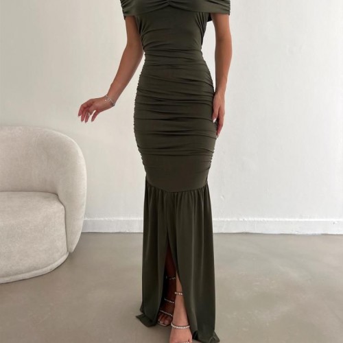 173008 TOPTAN HAKİ ABİYE toptan bayan giyim