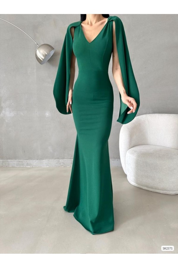 173017 Изумрудно-зеленый Вечернее платье