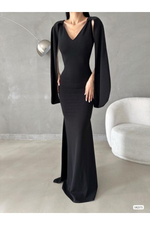 173020 black Evening dress