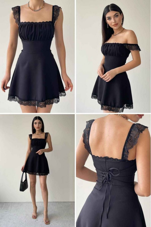 173086 черный Вечернее платье