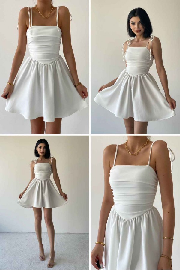 173090 білий Вечірня сукня
