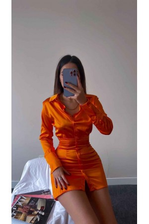 173147 orange Evening dress