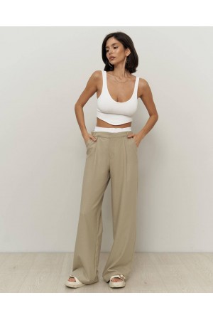 174137 camel TROUSERS