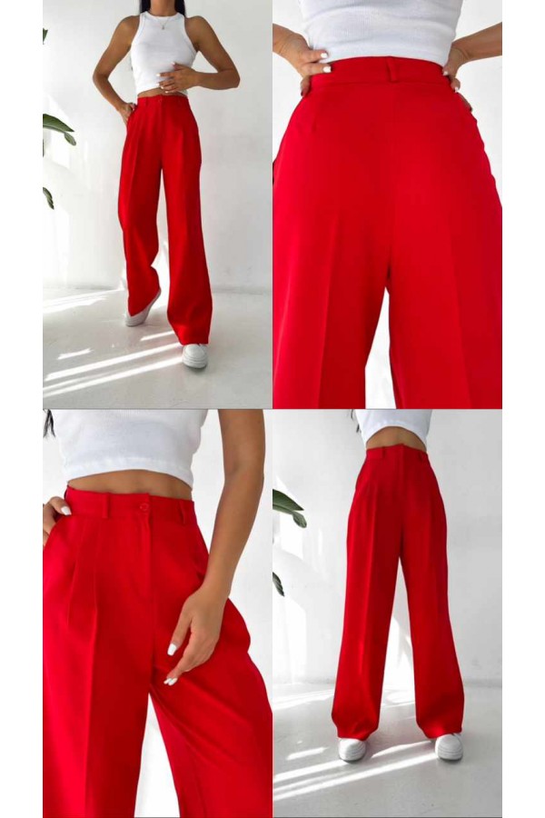 174222 red TROUSERS