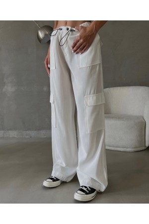 174279 white TROUSERS