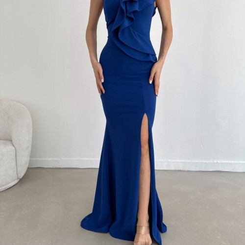 174433 TOPTAN SAKS ELBİSE 174433 TOPTAN SAKS ELBİSE toptan bayan giyim