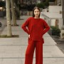 174784 TOPTAN KİREMİT PANTOLON TAKIM 174784 TOPTAN KİREMİT PANTOLON TAKIM toptan bayan giyim