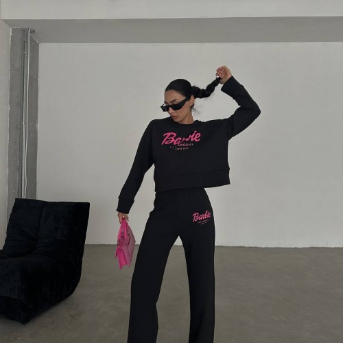 175472 TOPTAN BASKILI EŞOFMAN TAKIM toptan bayan giyim