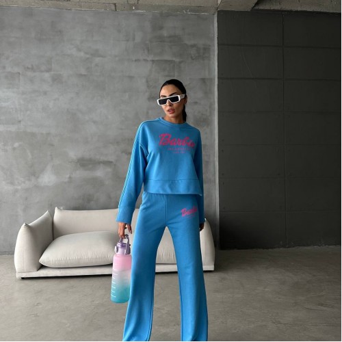 175474 TOPTAN BASKILI EŞOFMAN TAKIM toptan bayan giyim