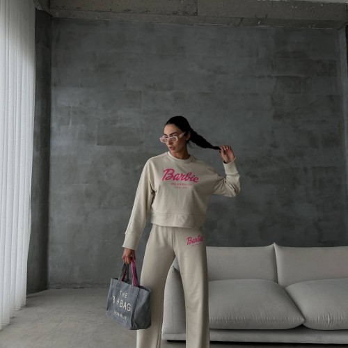 175475 TOPTAN BASKILI EŞOFMAN TAKIM toptan bayan giyim