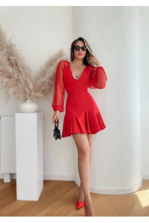 175536 red Evening dress