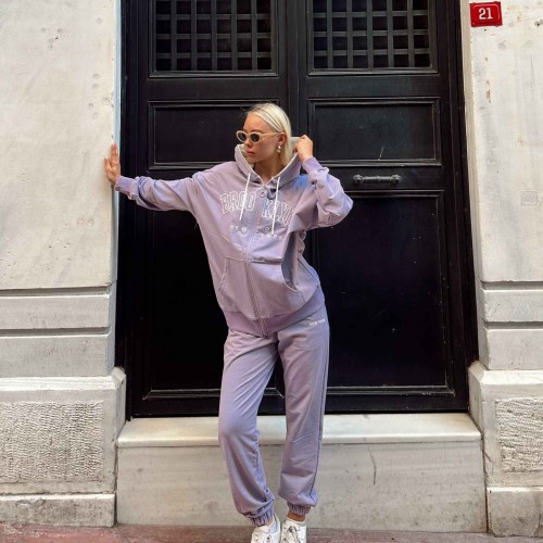 175566 TOPTAN BASKILI EŞOFMAN TAKIM toptan bayan giyim