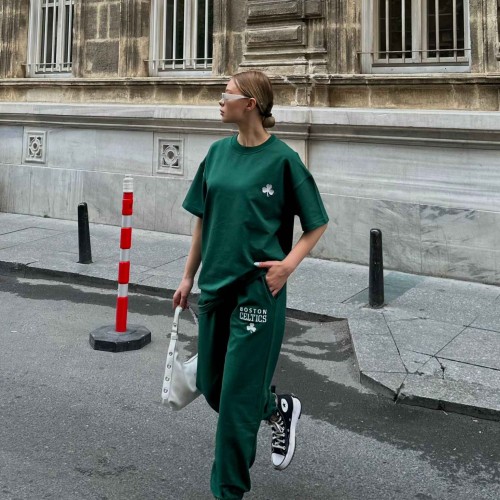 175580 TOPTAN BASKILI EŞOFMAN TAKIM toptan bayan giyim