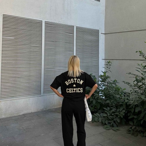 175582 TOPTAN BASKILI EŞOFMAN TAKIM toptan bayan giyim