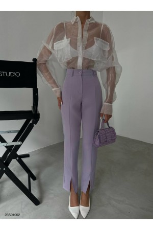 175683 lilac TROUSERS