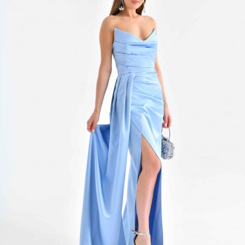 175699 TOPTAN MAVİ ABİYE toptan bayan giyim