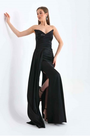 175707 черный Вечернее платье