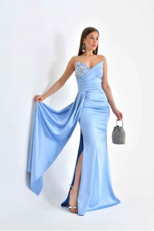 175709 Bebe Blue Вечернее платье
