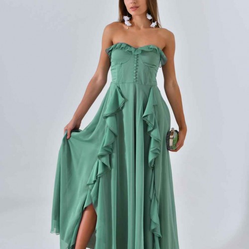 175717 TOPTAN YEŞİL ABİYE 175717 TOPTAN YEŞİL ABİYE toptan bayan giyim