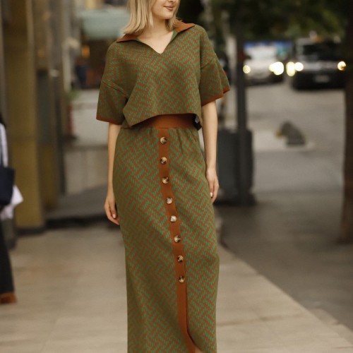 175728 TOPTAN DESENLİ ETEK TAKIM toptan bayan giyim