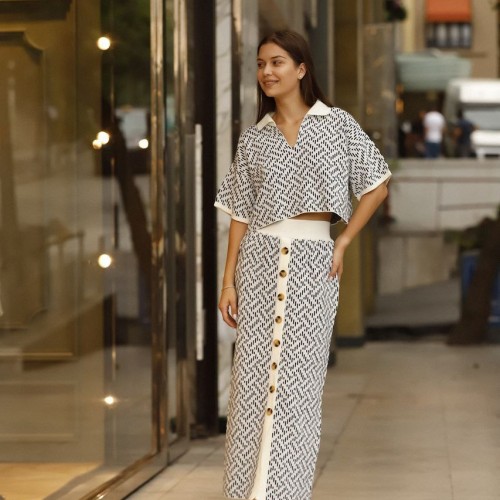 175729 TOPTAN DESENLİ ETEK TAKIM toptan bayan giyim