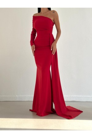 175812 красный Вечернее платье