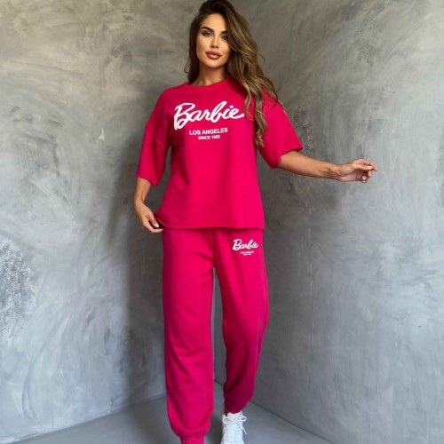 175980 TOPTAN BASKILI EŞOFMAN TAKIM toptan bayan giyim