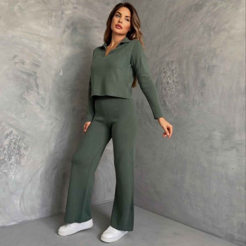 175993 TOPTAN HAKİ PANTOLON TAKIM toptan bayan giyim