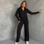 175996 TOPTAN SİYAH PANTOLON TAKIM toptan bayan giyim